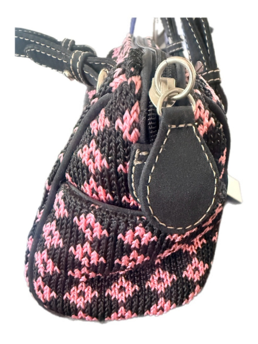 Vintage Y2K The Sak Mc Minettes 100149 Black Azalea Baguette NWT - Picture 6 of 9